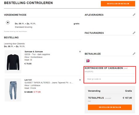 zalando kortings code